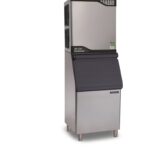 The Scotsman MV430 icemaker on a SB322 ice bin, both available through Hubbard Systems for facebook