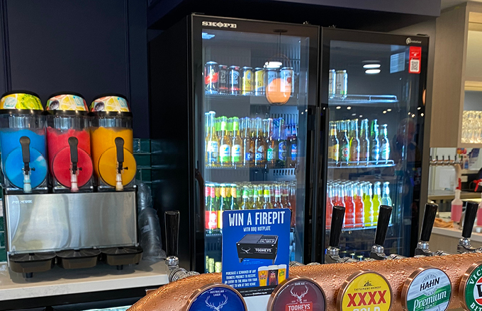 Skope ActiveCore 2 Glass Door Bottom Mount Upright Display Fridge