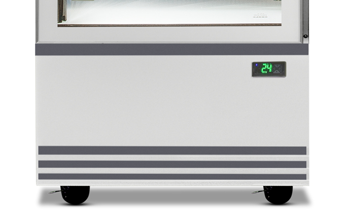 Skope ActiveCore 1 Glass Door Bottom Mount Upright Display Fridge