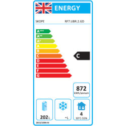 ReFlex 2 Glass Door Counter Fridge Energy Rating Certificate