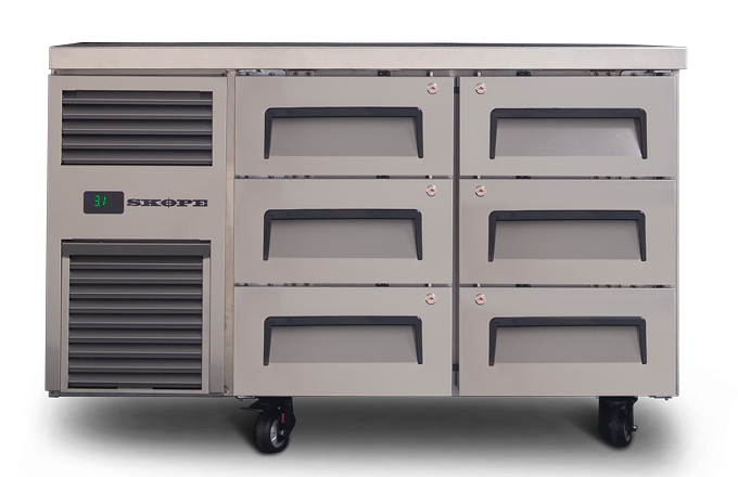 Skope Reflex 6 draw undercounter fridge