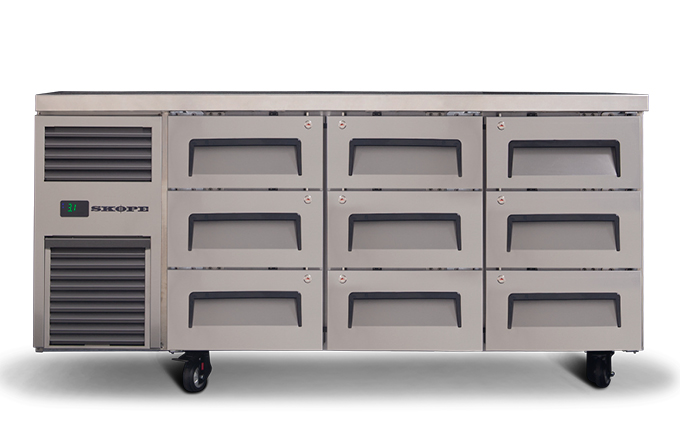 Skope Reflex 9 draw undercounter fridge