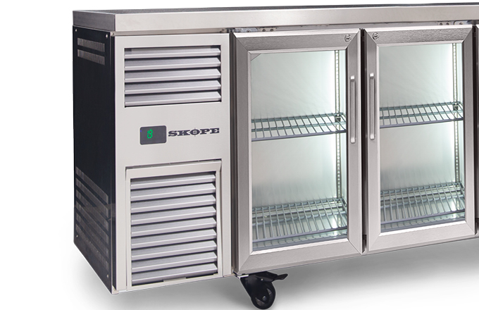 ReFlex 3 Glass Door Counter Fridge