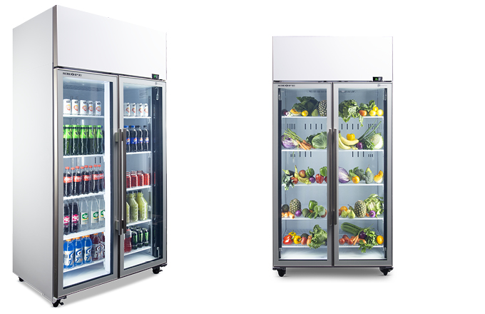 Skope ActiveCore 2 Glass Door Top Mount Upright Display Fridge