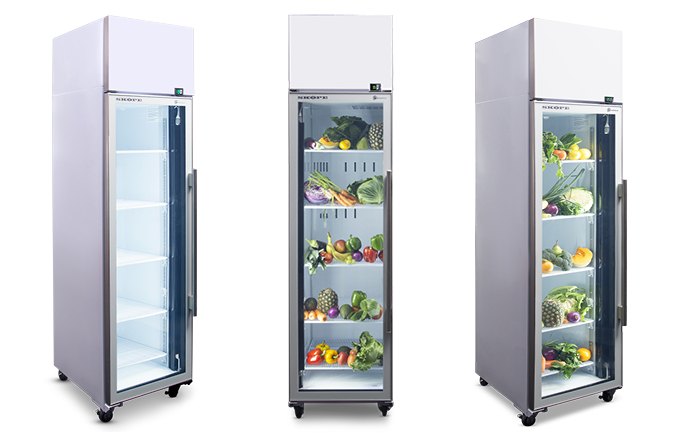 Skope ActiveCore 1 Glass Door Top Mount Upright Display Fridge