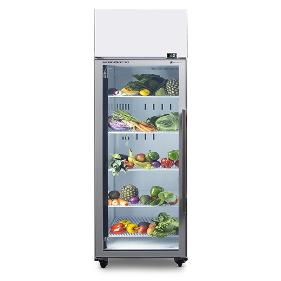 Skope ActiveCore 1 Glass Door Top Mount Upright Display Fridge