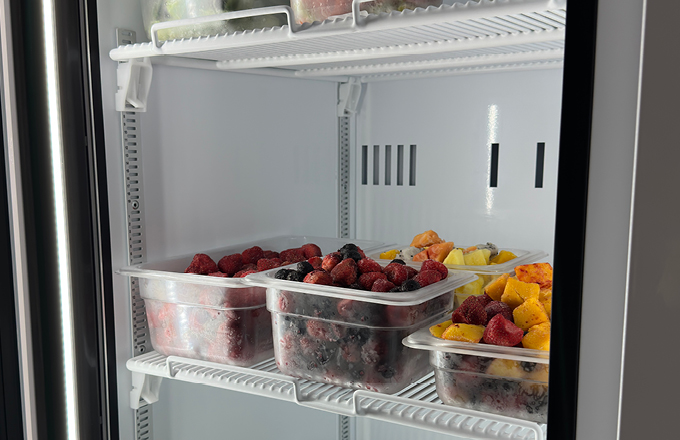 Skope ActiveCore 1 Glass Door Top Mount Upright Display Freezer