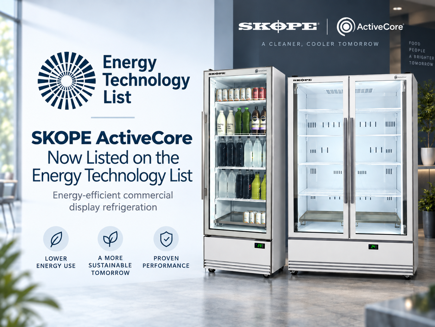 SKOPE ActiveCore bottom mounted fridges are now ETL listed